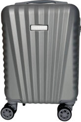 Leonardo Da Vinci ezüst színű, keményfalú kabinbőrönd 50 cm (LDV-6067-20-EZUST)