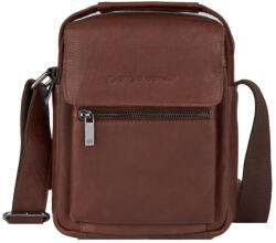  Giorgio Carelli férfi barna bőr oldaltáska (342341-001)