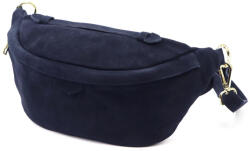  Luka 24-091 navy férfi velúr bőr bőr kézitáska 35 x 15 x 11 cm (58123)