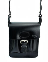  Blázek & Anni tolltartós, zsebes, kisméretű uniszex fekete bőr oldaltáska 19 x 16 cm (BA-2906-AM-F)
