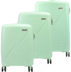 Pierre Cardin türkiz ABS keményfalú 3 db-os bőrönd szett 55/67/77 cm (53651)