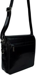  Rialto fekete színű, férfi bőr oldaltáska, válltáska 20×21 cm (R-RT5324-D-03)