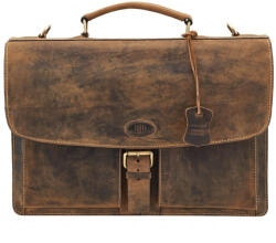  Giorgio Carelli kisméretű barna bőr aktatáska (270750-011)