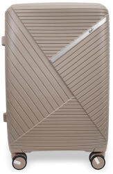  Zellia keki színű keményfalú kabinbőrönd, kézipoggyász 55 x 39 cm (Z-209-KHAKI-S)