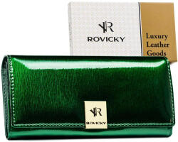 Rovicky zöld női lakkbőr pénztárca 18, 5 × 9 cm (SK-Z-26709598)