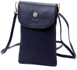 GREGORIO 1747 sötétkék női bőr válltáska, mobiltartó 14 x 21.5 x 5 cm (56938)