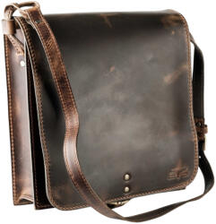  Blazek & Anni hosszú fedeles bőr oldaltáska, pull-up marhabőrből 32 x 29, 5 cm (BA-9834-PO)