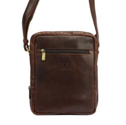 Money Kepper HN1552 barna férfi bőr oldaltáska, válltáska 19 x 24 x 8 cm (42859)
