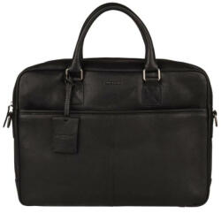  Burkely Antique Avery fekete bőr laptoptáska, oldaltáska 15, 6 (8007409-56-10)