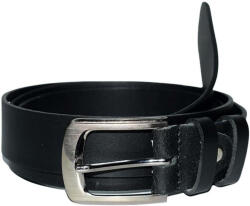  Fekete keskeny férfi bőr öv, 2, 8 x 110 cm (FO-100-F-17282-110-cm)