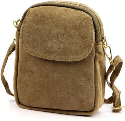  Luka 25-038 mogyoró női bőr válltáska 15 x 20 x 7 cm (58706)