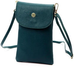GREGORIO 1747 türkiz női bőr válltáska, mobiltartó 14 x 21.5 x 5 cm (56893)