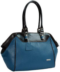 RIALTO kék olasz női bőr válltáska 30 x 26 cm (R1007-A-PG-R6)