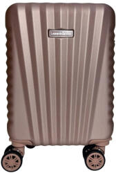 Leonardo Da Vinci rosegold, keményfalú kabinbőrönd 40 cm (LDV-6067-16-ROSEGOLD)