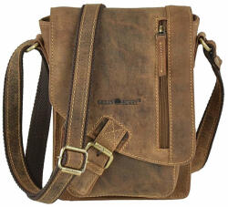  Greenburry férfi bőr kicsi oldaltáska (1712-25-brown)