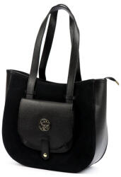 GREGORIO 1729 fekete női bőr shopper 36 x 32 x 12 cm (59065)