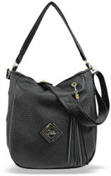  Zellia fekete női válltáska 34 × 27 cm (Z-66150343)