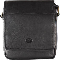  EL FORREST MB20-61 fekete férfi bőr oldaltáska, válltáska 18 x 20 x 6 cm (41245)