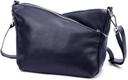 Luka 24-051 sötétkék női bőr válltáska 32 x 22 x 14 cm (55925)