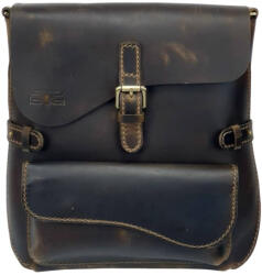  Blázek & Anni Verona, unisex elöl zsebes bőr oldaltáska 33 x 28 cm (BA-1136-PO)
