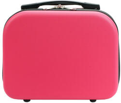 GREGORIO pink ABS keményfalú kozmetikai táska, minibőrönd 15 x 27 x 30 cm (44798)