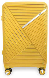  Zellia sárga keményfalú kabinbőrönd, kézipoggyász 55 x 39 cm (Z-209-YELLOW-S)