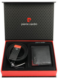 Pierre Cardin ZG-107 férfi bőrpénztárca, bőr öv ajándék szett 125 cm (44534)