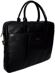 RIALTO olasz fekete színű bőr laptoptáska 15, 6" 38 × 28 cm (R-RT10050-AE-D-03)