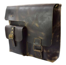  Blázek & Anni A/4-es méretű messenger unisex bőr oldaltáska 28 x 25 x 9 cm (BA-1110-PO)