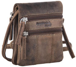 Greenland Stone uniszex bőr válltáska, oldaltáska 12 x 14 cm (GL-2156-28)