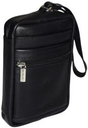 RIALTO férfi fekete bőr autóstáska 13×18 cm (R-TARI110257-PN-03)