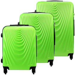 Gravitt 1050 x3 Z zöld abs keményfalú bőrönd szet 55, 68, 75 cm (43146)