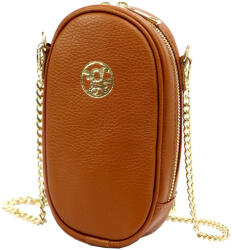 GREGORIO 1734 barna női bőr mobiltartó, partytáska, válltáska 12 x 20 x 6 cm (53863)