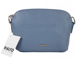 RIALTO olasz petrolkék női bőr oldaltáska, crossbody 21 × 15 × 6, 5 cm (RX354-DO-1V)