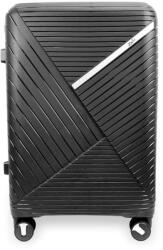  Zellia nagyméretű fekete, keményfalú bőrönd 75 x 51 x 31 cm (Z-209-BLACK-L)