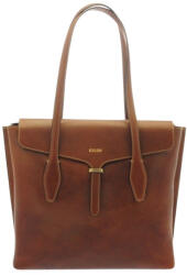 GIUDI barna női bőr válltáska, vacchetta 32 × 28, 5 cm (G-12122-GD-02-marrone)