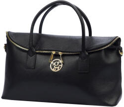 GREGORIO 1723 fekete női bőr kézitáska, válltáska 42 x 24 x 15 cm (51847)