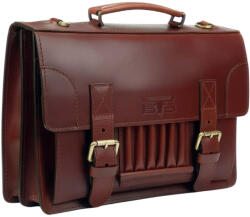  Blázek & Anni sarokdíszes férfi bőr aktatáska 38, 5 x 25, 5 cm (BA-9907-AM)