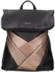 Karen D 390 fekete-bronz női hátitáska 29 x 33 x 14 cm (D-390-fekete-bronz)