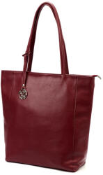 GREGORIO 1728 DOLLARO bordó női bőr válltáska, shopper 37 x 35 x 14 cm (55889)