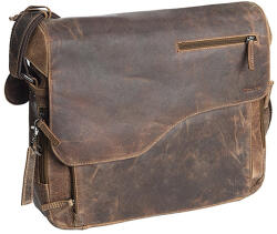 Greenland Montana uniszex bőr válltáska, oldaltáska 40 x 32 cm (GL-111-25)