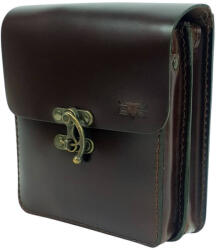  Blázek & Anni kisméretű selyemfényű lengőzáras bőr oldaltáska, válltáska 17 x 15, 5 cm (BA-2661-AM)