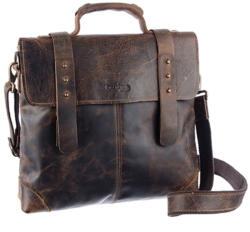 Greenland Classic uniszex bőr válltáska, oldaltáska 33 x 30 cm (GL-2515-25)