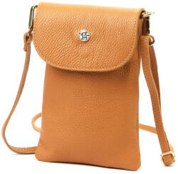 GREGORIO 1747 narancs női bőr válltáska, mobiltartó 14 x 21.5 x 5 cm (56934)