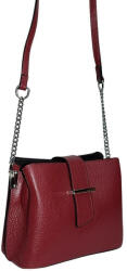RIALTO női, kisméretű, bordó színű bőr kézitáska, válltáska 21, 5×17 cm (R-RX372-DO-04)