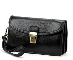 GREGORIO Art. 10 fekete férfi bőr autós táska 24 x 15 x 6 cm (56895)