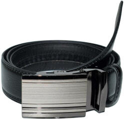  Fekete automata férfi bőr öv, 110 cm (FO-420-F-18101-110-cm)