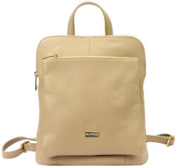  MiaMore 01-044 olasz homok színű női bőr hátizsák, válltáska 26 x 29 x 12 cm (45923)