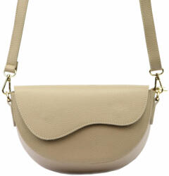  Luka 20-063 bézs női bőr válltáska, oldaltáska, crossbody 26 x 16 x 9 cm (49462)