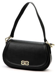  Luka 24-062 fekete női bőr válltáska 33 x 20 x 11 cm (56664)